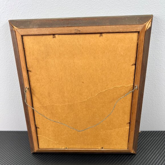 VTG Cross Stitch The Quiet Woman Wood Frame 12x10 Art 18th Cent. Inn Sign - Picture 5 of 10